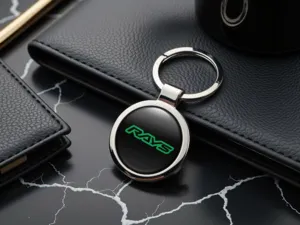 Rays Portachiavi Metallo Acciaio Inox Aspetto Premium
